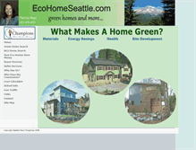 Tablet Screenshot of ecohomeseattle.com